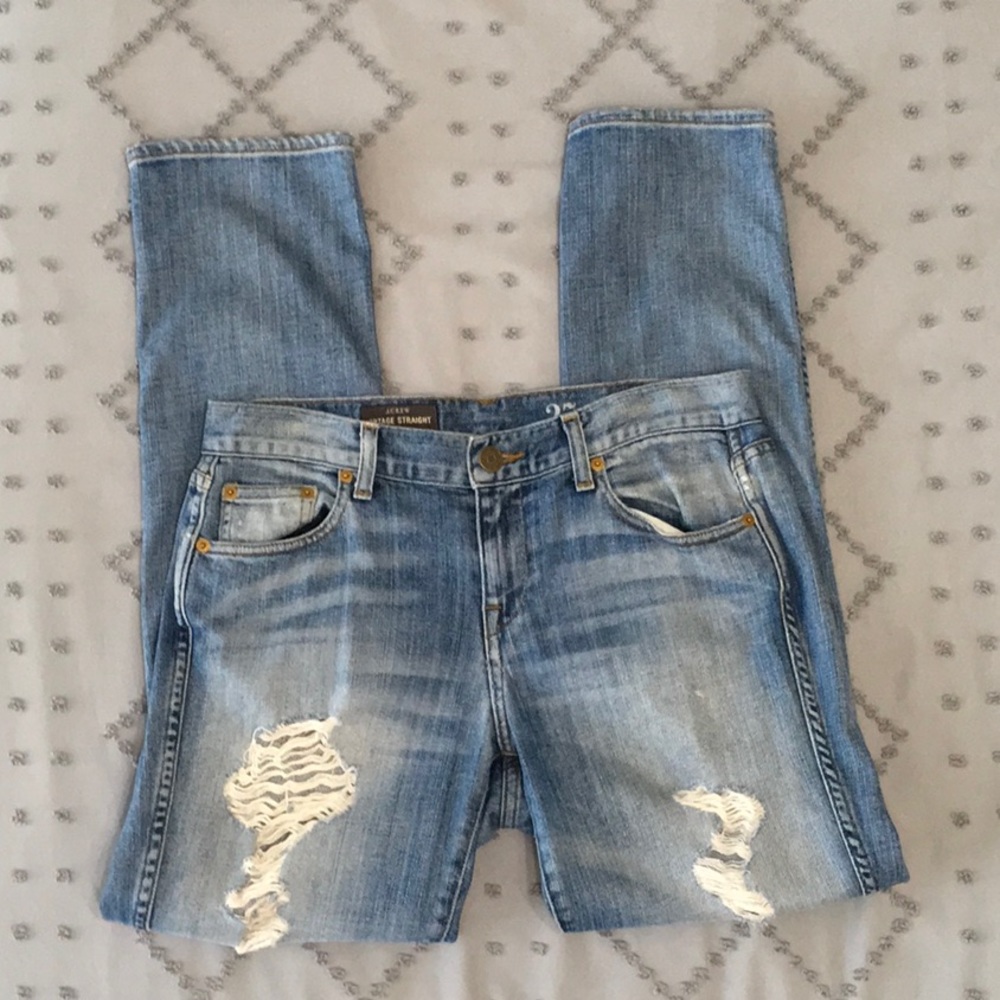 J Crew Vintage Straight Leg Jeans